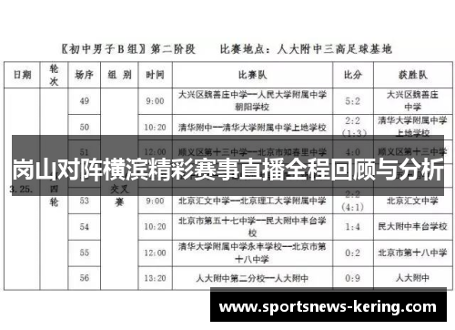 岗山对阵横滨精彩赛事直播全程回顾与分析